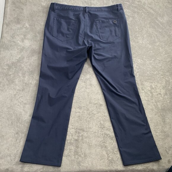 G/Fore Golf Pants Mens 40x30” 5 Pocket Straight Leg Navy Stretch Performance - Picture 10 of 11